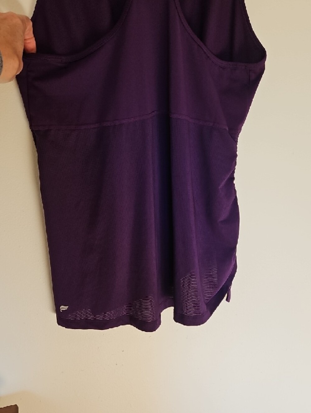 Fabletics L Dark Purple Racerback Tank Top - Picture 6 of 6